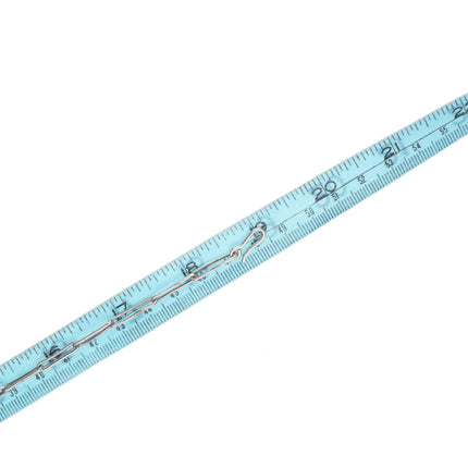 c1950 King's Manassa turquoise Vintage Navajo sterling silver cluster necklace