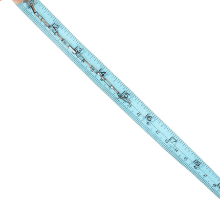 15.5" Mitchel Sockyma Hopi overlay bib choker necklace paw sterling silver