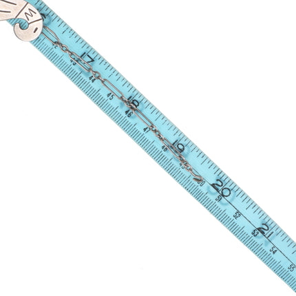 c1950's Victor Coochwytewa Hopi sterling silver 20" necklace