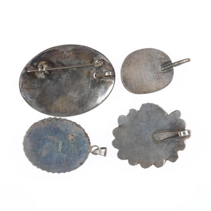 Vintage Navajo/Zuni/Southwest sterling silver pendant lot/collections turquoise