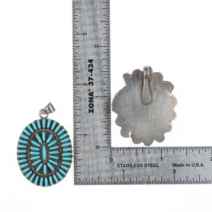 Vintage Navajo/Zuni/Southwest sterling silver pendant lot/collections turquoise