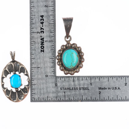 Vintage Navajo/Zuni/Southwest/turquoise sterling silver pendant lot/collection