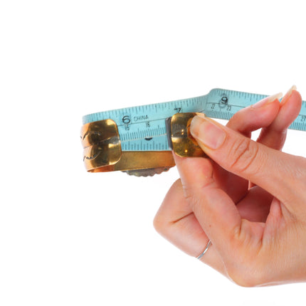 6"-6.5" Vintage Navajo/southwestern sterling silver/brass cuff bracelet lot