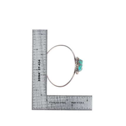 5.25"-6.25" Vintage Navajo/southwestern sterling silver turquoise cuff bracelets