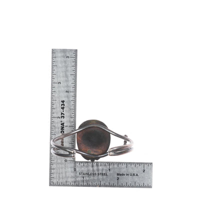 5.25"-6.25" Vintage Navajo/southwestern sterling silver turquoise cuff bracelets