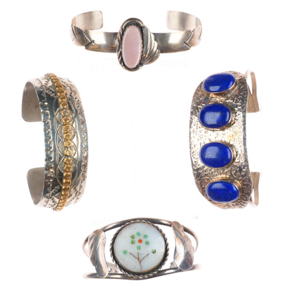 6"-6.75" Navajo/Zuni/southwestern sterling silver cuff bracelet lot