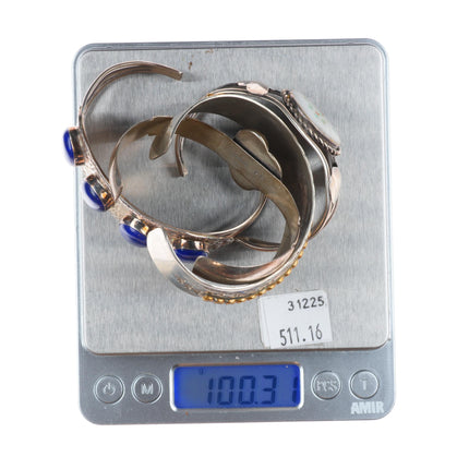 6"-6.75" Navajo/Zuni/southwestern sterling silver cuff bracelet lot