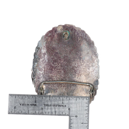 Vintage Ben Boyd Navajo sterling silver 4 stone turquoise belt buckle