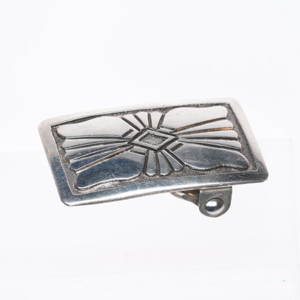 Vintage DB Navajo sterling silver small belt buckle