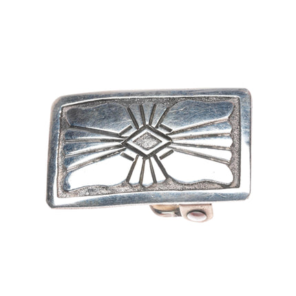 Vintage DB Navajo sterling silver small belt buckle