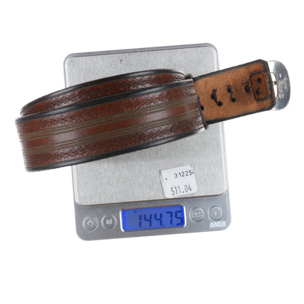 3/4" 10k gold/Sterling silver Sunset Trails vintage ranger belt buckle set