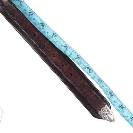 3/4" 10k gold/Sterling silver Sunset Trails vintage ranger belt buckle set m