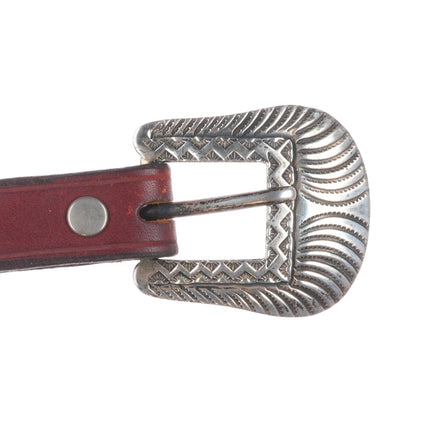 James Reid Santa Fe Southwestern Sterling silver belt buckle/tip