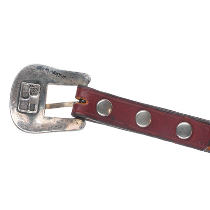 James Reid Santa Fe Southwestern Sterling silver belt buckle/tip