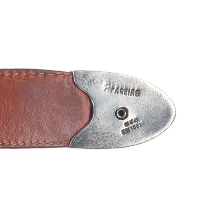 Pat Areias Southwestern sterling silver 3/4" Ranger belt buckle set