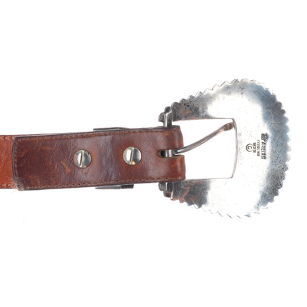 Pat Areias Southwestern sterling silver 3/4" Ranger belt buckle set