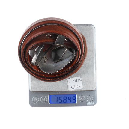 Pat Areias Southwestern sterling silver 3/4" Ranger belt buckle set