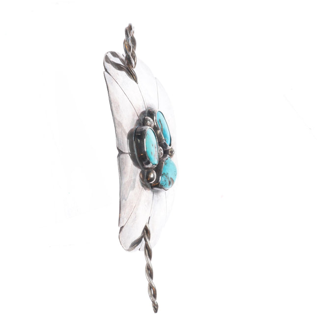 Vintage Navajo sterling silver/turquoise hair pin/piece