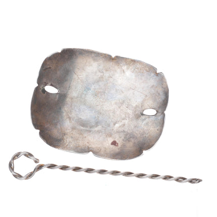 Vintage Navajo sterling silver/turquoise hair pin/piece