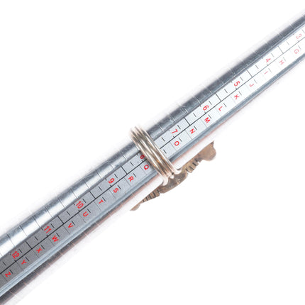 sz8 B Lee Navajo sterling silver Royston turquoise long ring