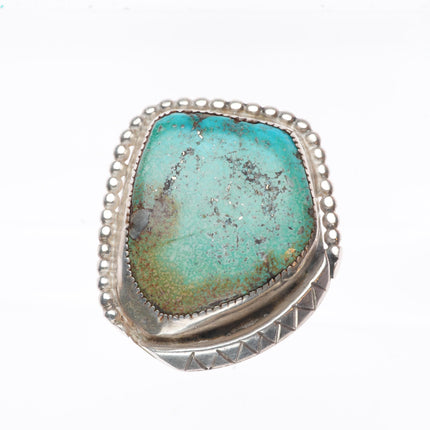 sz12 Big vintage Navajo sterling silver turquoise Men's ring