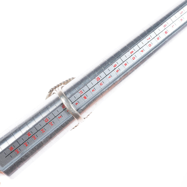 sz12 Big vintage Navajo sterling silver turquoise Men's ring