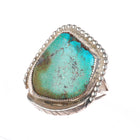 sz12 Big vintage Navajo sterling silver turquoise Men's ring