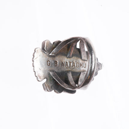 sz7 Gillerimo and Bernice Natachu Zuni vintage sterling silver knifewing ring