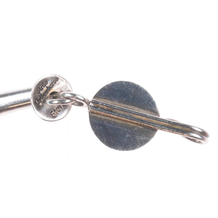 Artie Yellowhorse Navajo sterling silver spiderweb turquoise beaded necklace