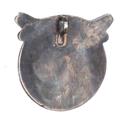 Ted Edaakie Zuni sterling silver turquoise/coral/shell inlay own pin/pendant