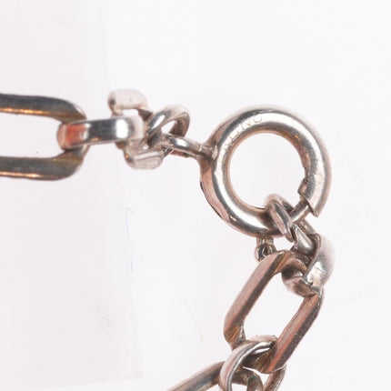 Vintage MT Hopi Overlay pendant/link necklace sterling silver