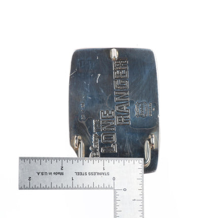 Rare 2013 Bohlin 14k gold/Sterling silver Lone Ranger belt buckle Disney 59/80