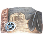 Rare 2013 Bohlin 14k gold/Sterling silver Lone Ranger belt buckle Disney 59/80