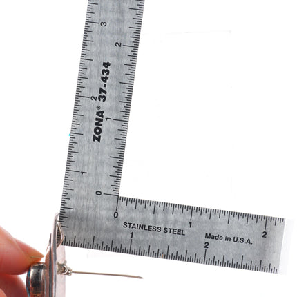 Vintage Navajo Bisbee turquoise Thunderbird overlay pendant/pin sterling silver