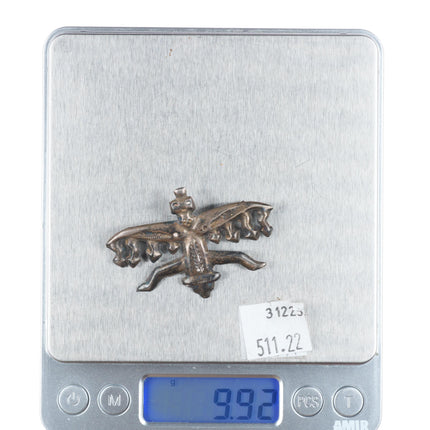 1930's Etsitty-Tsosie, Eskiesosie Navajo sterling silver knifewing pin/brooch