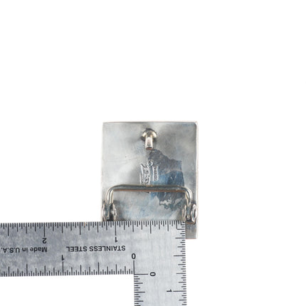 Ray Tracey Knifewing Navajo sterling silver, turquoise, onyx inlay belt buckle