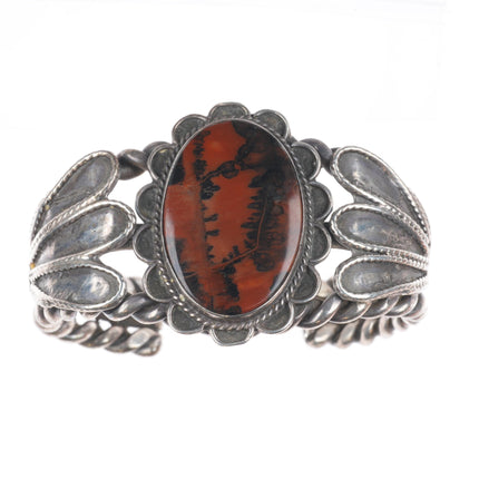 6.5" Howard Nelson Navajo sterling silver high grade turquoise cuff bracelet