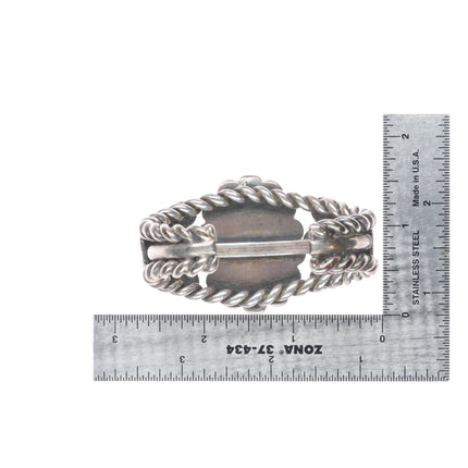 6.5" Howard Nelson Navajo sterling silver high grade turquoise cuff bracelet