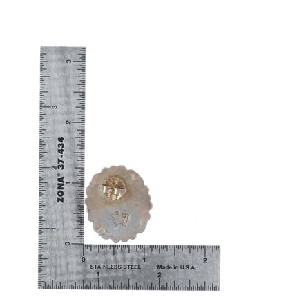 Navajo sterling silver Nevada Blue turquoise earrings Golden Eagle Trading Co.