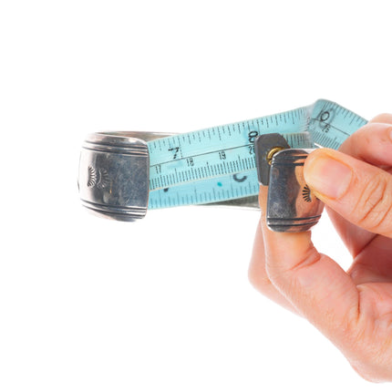 7.75" Vintage Navajo Tommy Singer large sterling silver cuff bracelet