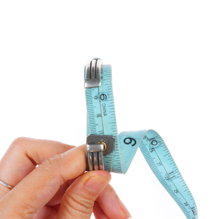 6.7" 1920's-1930's Vintage Navajo ingot silver turquoise row cuff bracelet