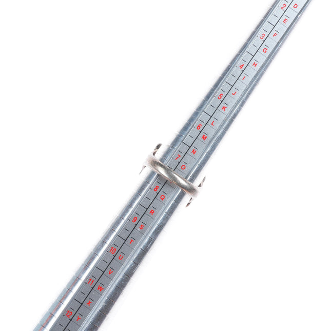 sz7.5 c1940's Navajo Blue Gem turquoise sterling silver rope bezel ring