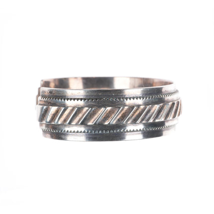 7" Philip Guerro Navajo sterling silver cuff bracelet