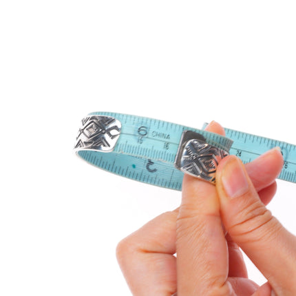 6.5" HRM vintage Navajo sterling silver deep stamped cuff bracelet