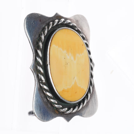 Vintage southwestern sterling silver antler/horn belt buckle