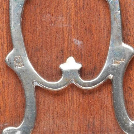 Vintage Valles Sterling silver Enamel Nativity Baby Jesus & Mary scene