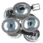 Big Vintage Navajo First Phase style sterling silver nicely stamped concho belt