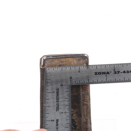 Dan Simplicio Zuni sterling silver snake belt buckle turquoise/branch coral