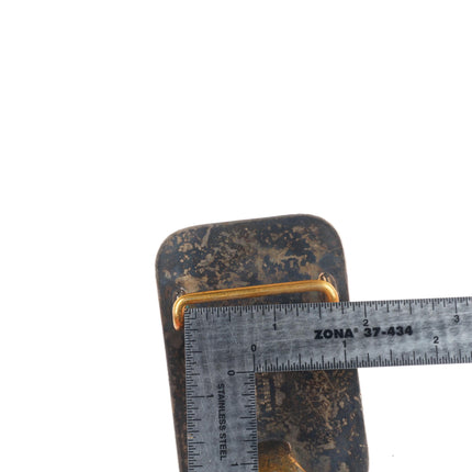 Vintage Crumrine sterling silver Masonic/Masons belt buckle