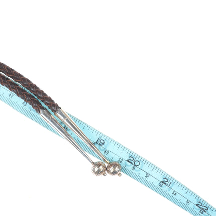 Lambert Homer Zuni sterling silver Kachina dancer shell inlay bolo tie